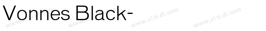 Vonnes Black字体转换